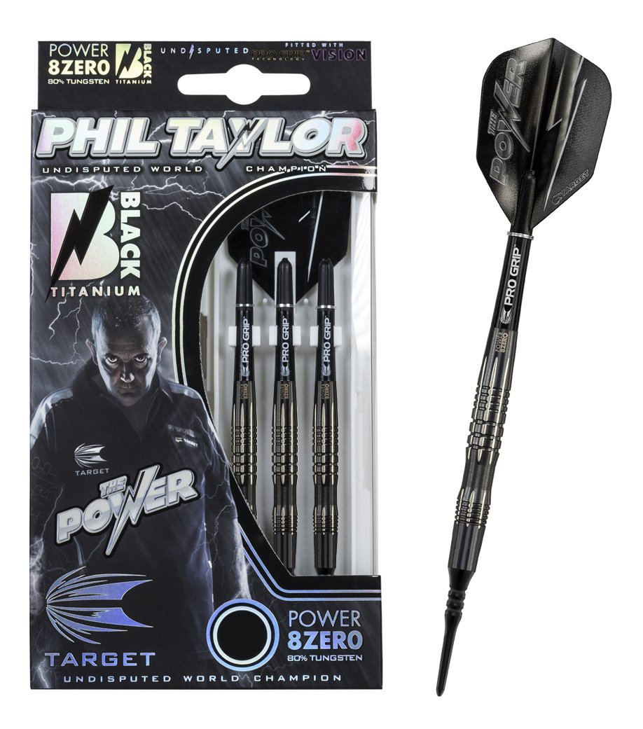 Amazon.co.jp: Target Phil Taylor Power 8Zero ダーツセット ブラック